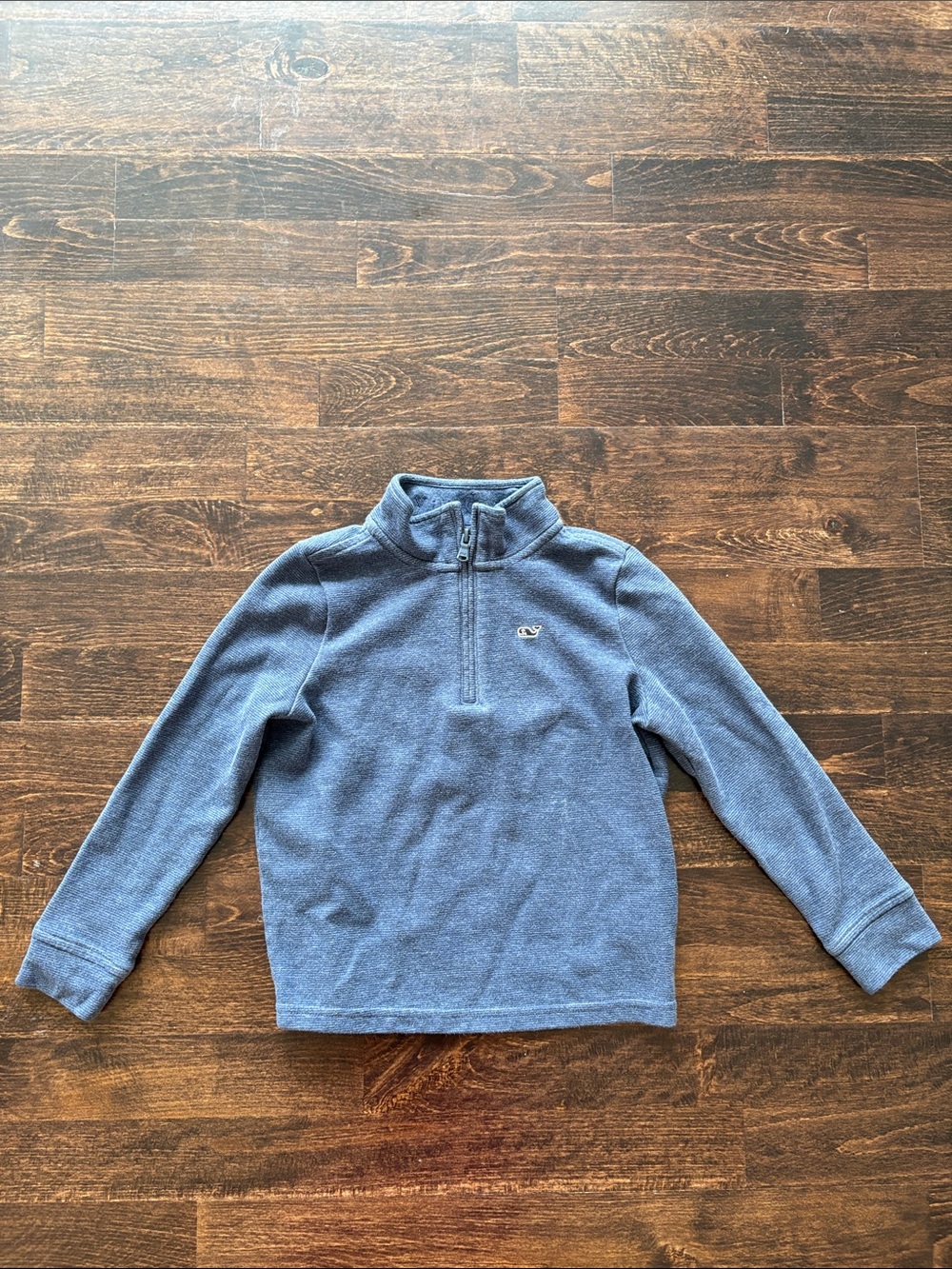 Vineyard Vines Kids Blue Quarter-Zip Pullover Top